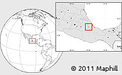 Blank Location Map of Ixtaczoquitlan, highlighted country