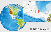 Physical Location Map of Ixtaczoquitlan, highlighted country