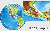 Physical Location Map of Ixtaczoquitlan, highlighted parent region