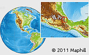 Physical Location Map of Ixtaczoquitlan