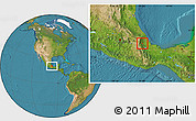 Satellite Location Map of Ixtaczoquitlan
