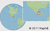 Savanna Style Location Map of Ixtaczoquitlan, highlighted parent region, within the entire country