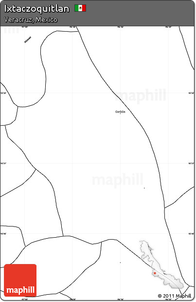 Blank Simple Map of Ixtaczoquitlan