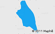 Political Simple Map of Ixtaczoquitlan, single color outside