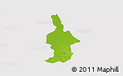Physical 3D Map of Ixtla, cropped outside