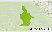 Physical 3D Map of Ixtla, lighten
