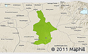 Physical 3D Map of Ixtla, shaded relief outside