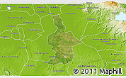 Satellite 3D Map of Ixtla, physical outside