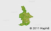 Satellite 3D Map of Ixtla, single color outside