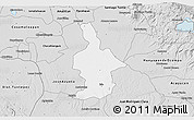 Silver Style 3D Map of Ixtla