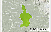 Physical Map of Ixtla, lighten, semi-desaturated