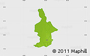 Physical Map of Ixtla, single color outside