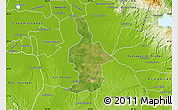 Satellite Map of Ixtla, physical outside