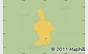 Savanna Style Map of Ixtla, single color outside