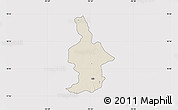 Shaded Relief Map of Ixtla, cropped outside