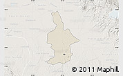 Shaded Relief Map of Ixtla, lighten