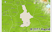 Shaded Relief Map of Ixtla, physical outside
