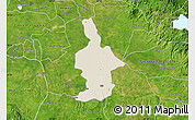 Shaded Relief Map of Ixtla, satellite outside