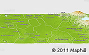 Physical Panoramic Map of Ixtla