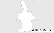 Classic Style Simple Map of Ixtla, cropped outside