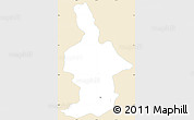 Classic Style Simple Map of Ixtla, single color outside