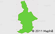 Political Simple Map of Ixtla, cropped outside