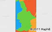 Political Simple Map of Ixtla