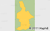 Savanna Style Simple Map of Ixtla, cropped outside