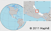 Gray Location Map of Jalcomulco, highlighted parent region