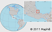 Gray Location Map of Jalcomulco