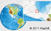 Physical Location Map of Jalcomulco, highlighted country