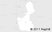 Silver Style Simple Map of Jose Azueta