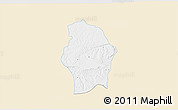 Classic Style 3D Map of Juan Rodriguez Clara, single color outside