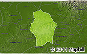 Physical 3D Map of Juan Rodriguez Clara, darken