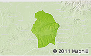 Physical 3D Map of Juan Rodriguez Clara, lighten