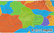 Physical 3D Map of Juan Rodriguez Clara, political outside