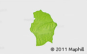 Physical 3D Map of Juan Rodriguez Clara, single color outside
