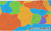 Political 3D Map of Juan Rodriguez Clara