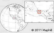 Blank Location Map of Juan Rodriguez Clara