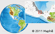 Physical Location Map of Juan Rodriguez Clara, highlighted country, highlighted parent region