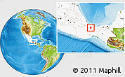 Physical Location Map of Juan Rodriguez Clara, highlighted country