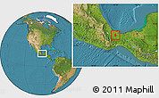 Satellite Location Map of Juan Rodriguez Clara