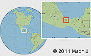 Savanna Style Location Map of Juan Rodriguez Clara