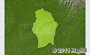 Physical Map of Juan Rodriguez Clara, darken