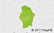Physical Map of Juan Rodriguez Clara, single color outside