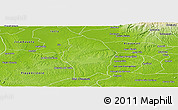 Physical Panoramic Map of Juan Rodriguez Clara