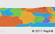 Political Panoramic Map of Juan Rodriguez Clara