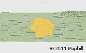 Savanna Style Panoramic Map of Juan Rodriguez Clara