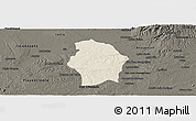 Shaded Relief Panoramic Map of Juan Rodriguez Clara, darken