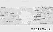 Silver Style Panoramic Map of Juan Rodriguez Clara